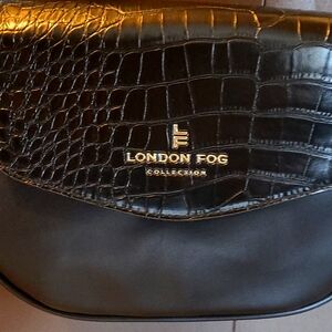 London Fog Crossover Black Handbag Brand New